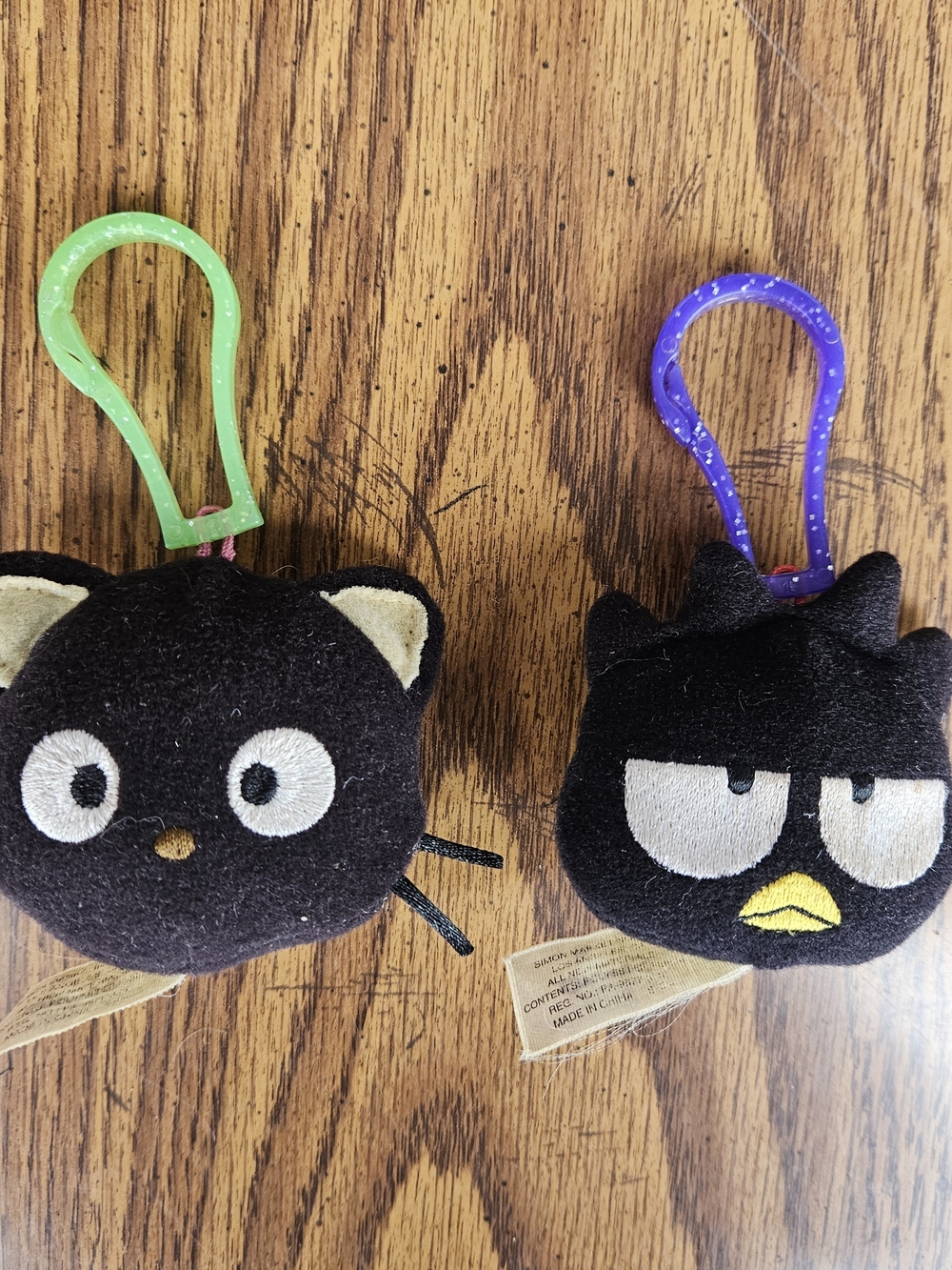 Sanrio Badtz-Maru & Choco Cat Plush Clips